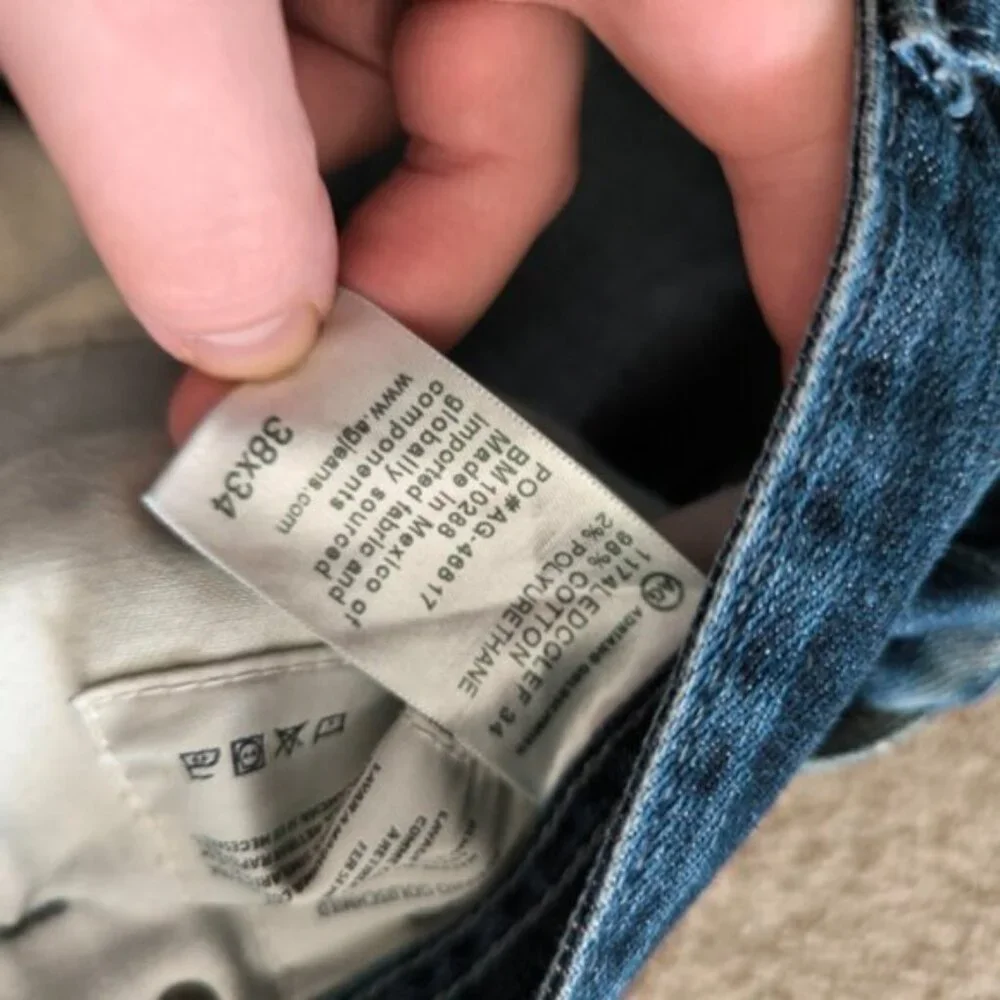 Anthropologie AG The Graduate Straight Leg Classic Tailored Mens Jeans 38x34 - Picture 7 of 10